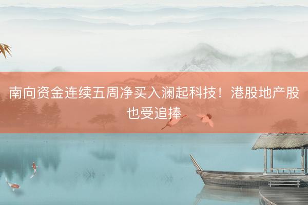 南向资金连续五周净买入澜起科技！港股地产股也受追捧