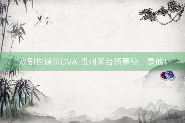 戏剧性谋杀OVA 贵州茅台新董秘，是他！