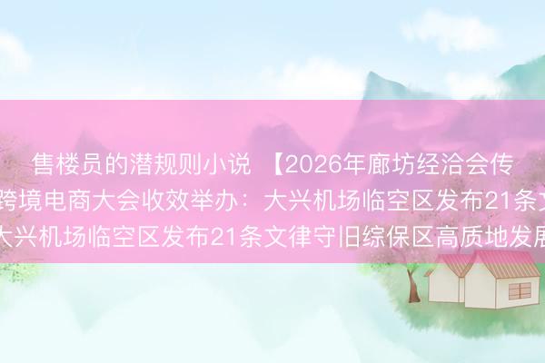 售楼员的潜规则小说 【2026年廊坊经洽会传真】2026巨匠新物联跨境电商大会收效举办：大兴机场临空区发布21条文律守旧综保区高质地发展