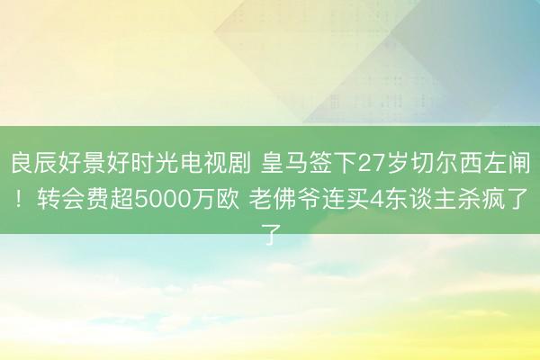 良辰好景好时光电视剧 皇马签下27岁切尔西左闸！转会费超5000万欧 老佛爷连买4东谈主杀疯了